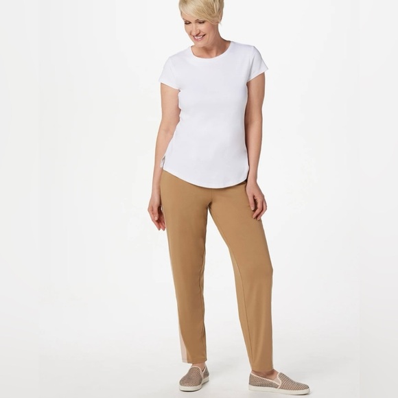Logo by Lori Goldstein|Navy loungewear, super soft pants•••two tone, neutral, L - Picture 3 of 14